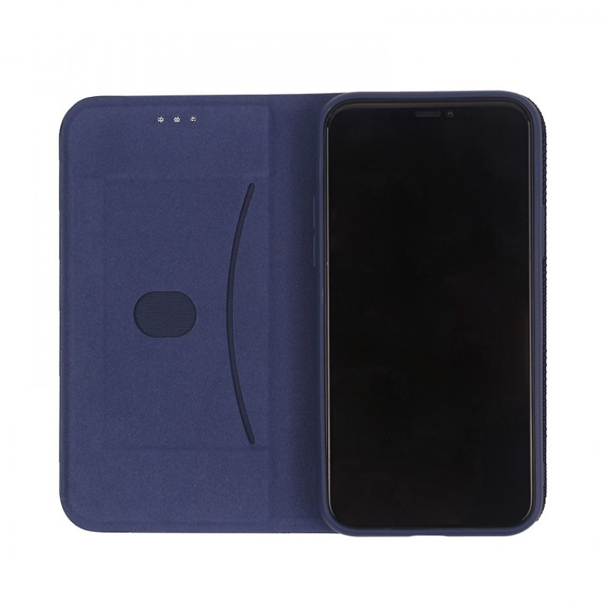 Maciņš Smart Senso priekš Xiaomi Redmi Note 14 Pro Plus 5G tumši zils