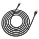 USB kabelis Hoco U72 Type-C 1.2m silikons melns