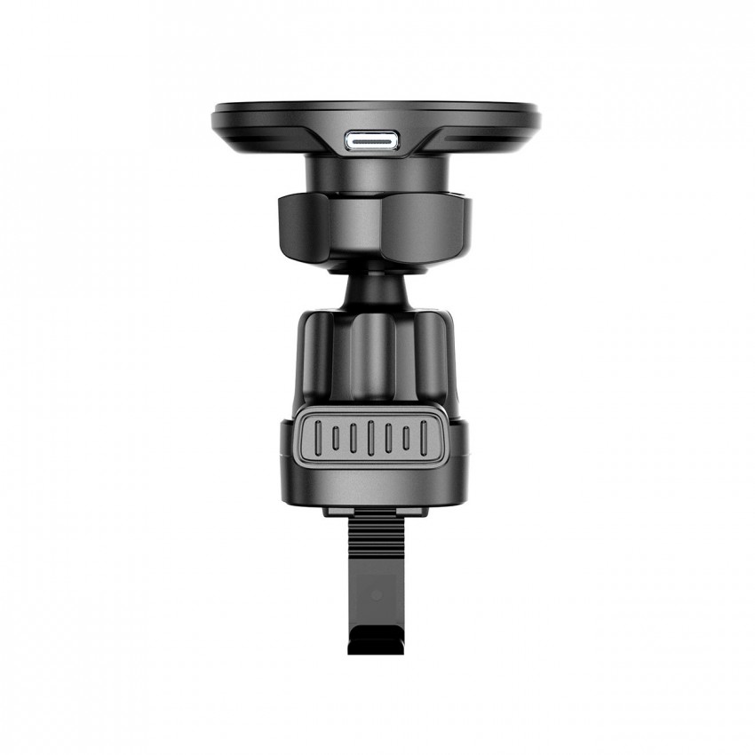 Magnētiskais auto lādētājs-turētājs Joyroom JR-ZS412 Qi2 MagSafe 15W melns