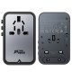 Universāls ceļojumu lādētājs Acefast Z1 75W GaN 2xUSB-A/3xUSB-C melns
