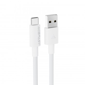 USB kabelis Acefast C18-04 USB-A to USB-C 1.2m balts