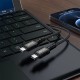 USB kabelis Acefast C1-03 60W USB-C to USB-C 1.2m melns