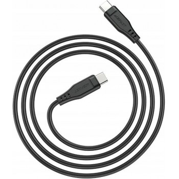 USB kabelis Acefast C3-03 60W USB-C to USB-C 1.2m melns