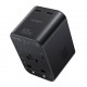 Universāls ceļojumu lādētājs Choetech PD5009 65W 2xUSB-C/USB-A melns