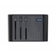 Universāls ceļojumu lādētājs Choetech PD5009 65W 2xUSB-C/USB-A melns
