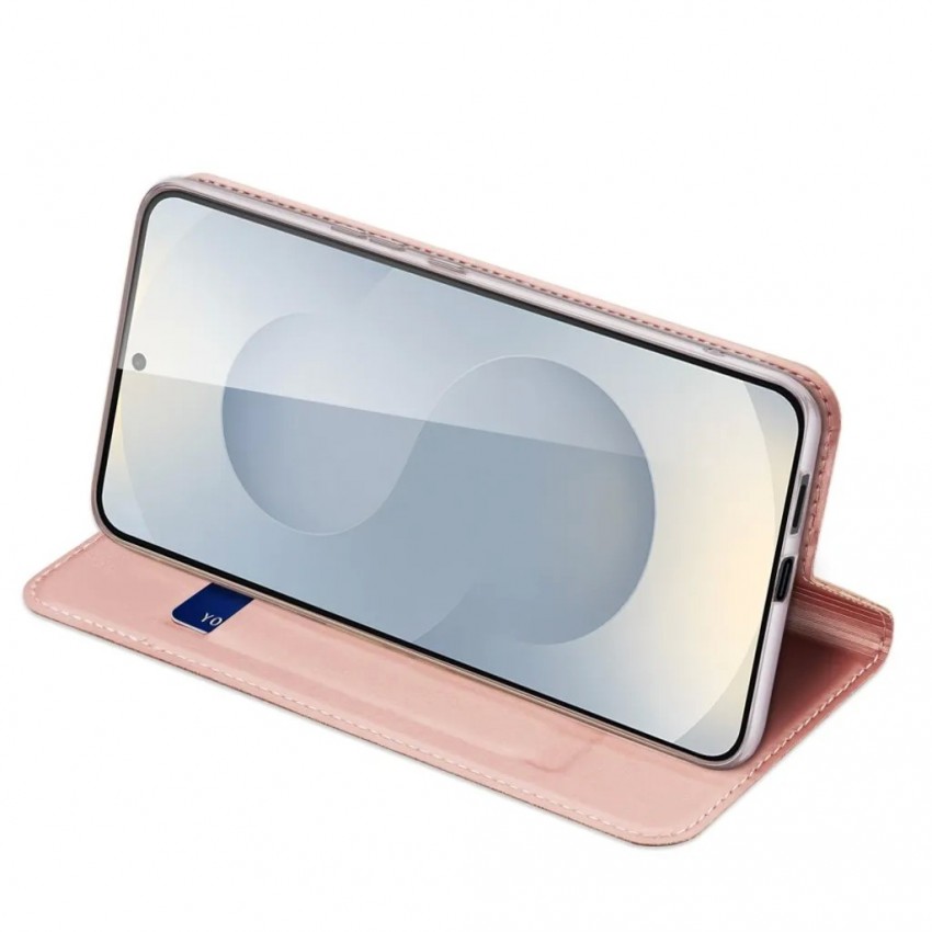 Maciņš Dux Ducis Skin Pro Samsung S937 S25 Edge rozā zelts