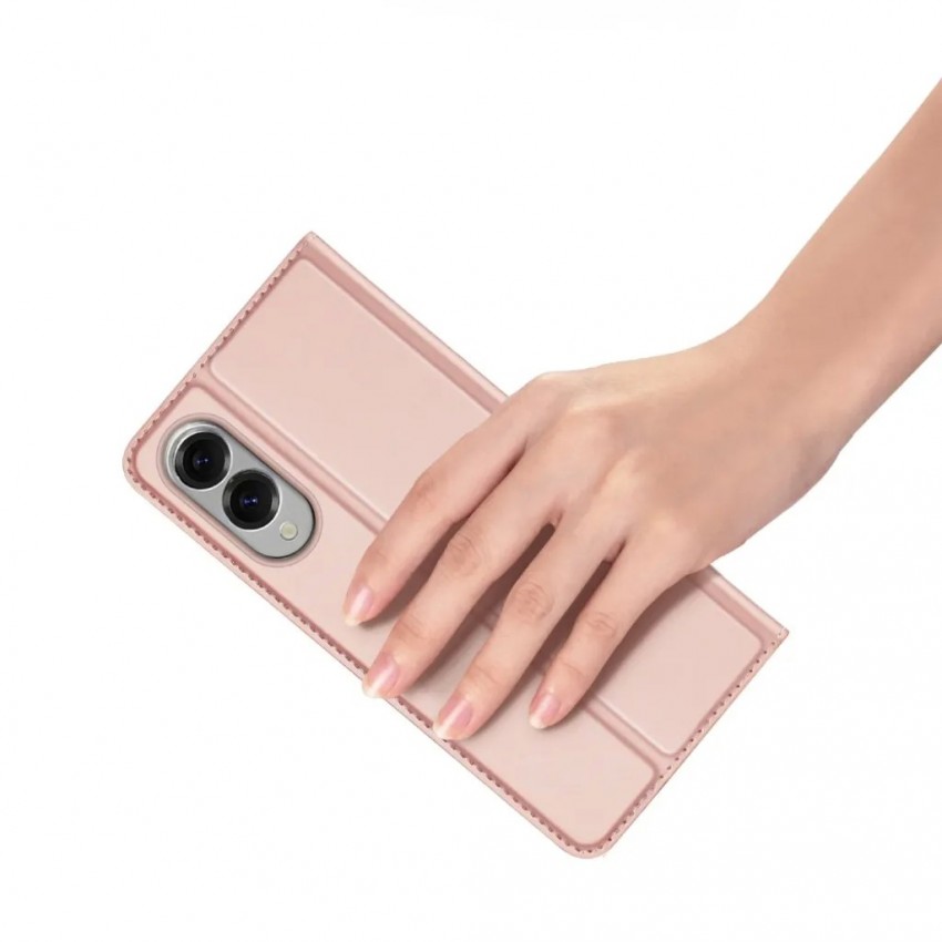 Maciņš Dux Ducis Skin Pro Samsung S937 S25 Edge rozā zelts