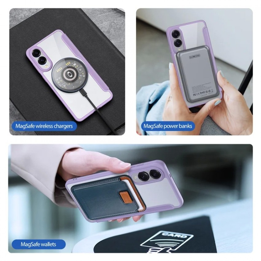 Maciņš Dux Ducis Skin X Pro priekš Samsung S937 S25 Edge violets
