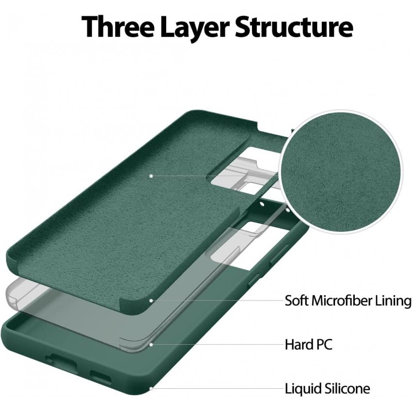 Maciņš Mercury Silicone Case Samsung A366 A36 5G tumši zaļa
