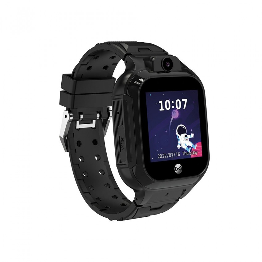 Viedais pulkstenis bērniem Forever Smartwatch GPS WiFi Kids Look Me! 3 KW-320 melns