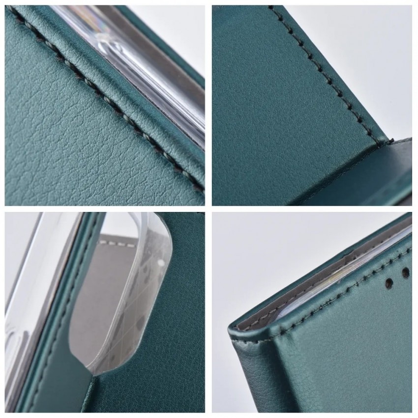 Maciņš Smart Magnetic Xiaomi Redmi A5/Poco C71 (173,45x79,35x8,45) tumši zaļa