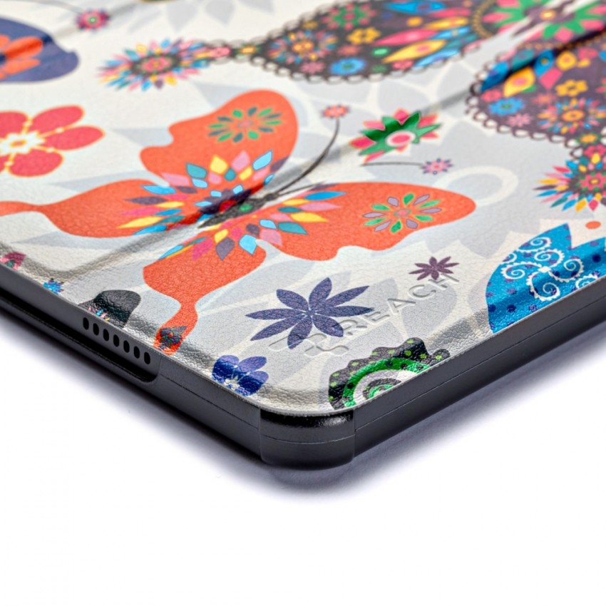 Maciņš Reach Smart Leather Samsung X110/X115 Tab A9 8.7 butterfly