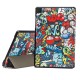 Maciņš Reach Smart Leather Samsung X200/X205 Tab A8 10.5 2021 graffiti