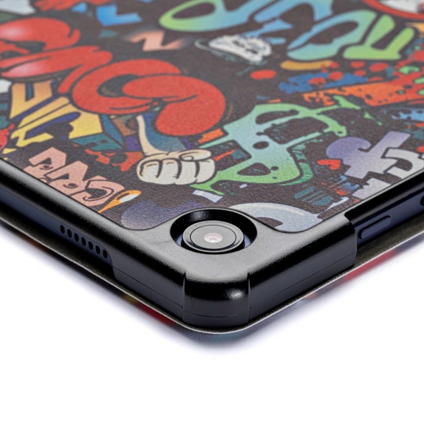 Maciņš Reach Smart Leather Samsung X200/X205 Tab A8 10.5 2021 graffiti