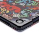 Maciņš Reach Smart Leather Samsung X110/X115 Tab A9 8.7 graffiti