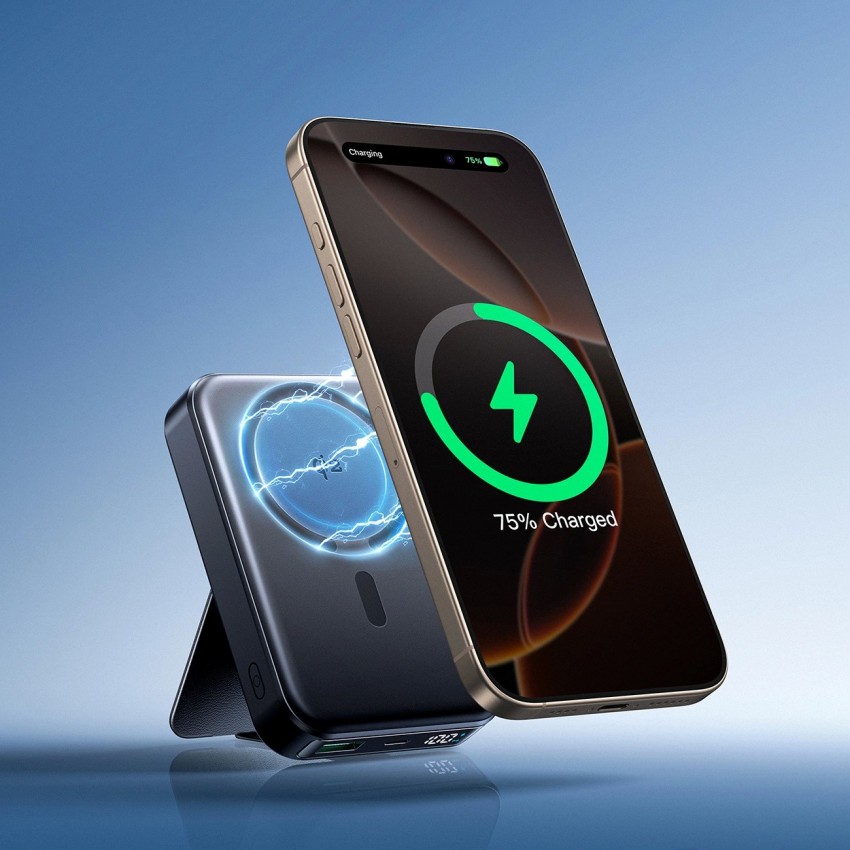 Arejais-akumulators Power Bank Joyroom JR-PBM11 22.5W Qi2 Magnetic Wireless 10000mAh melns