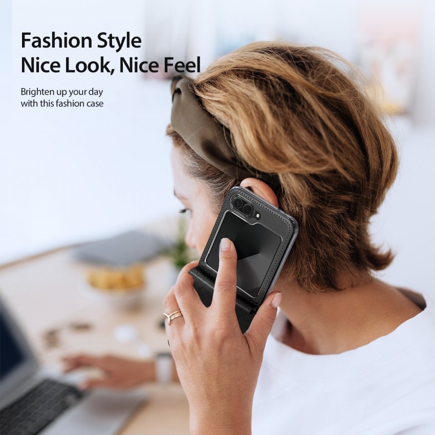 Maciņš Dux Ducis Bril Samsung F751 Z Flip7 melns