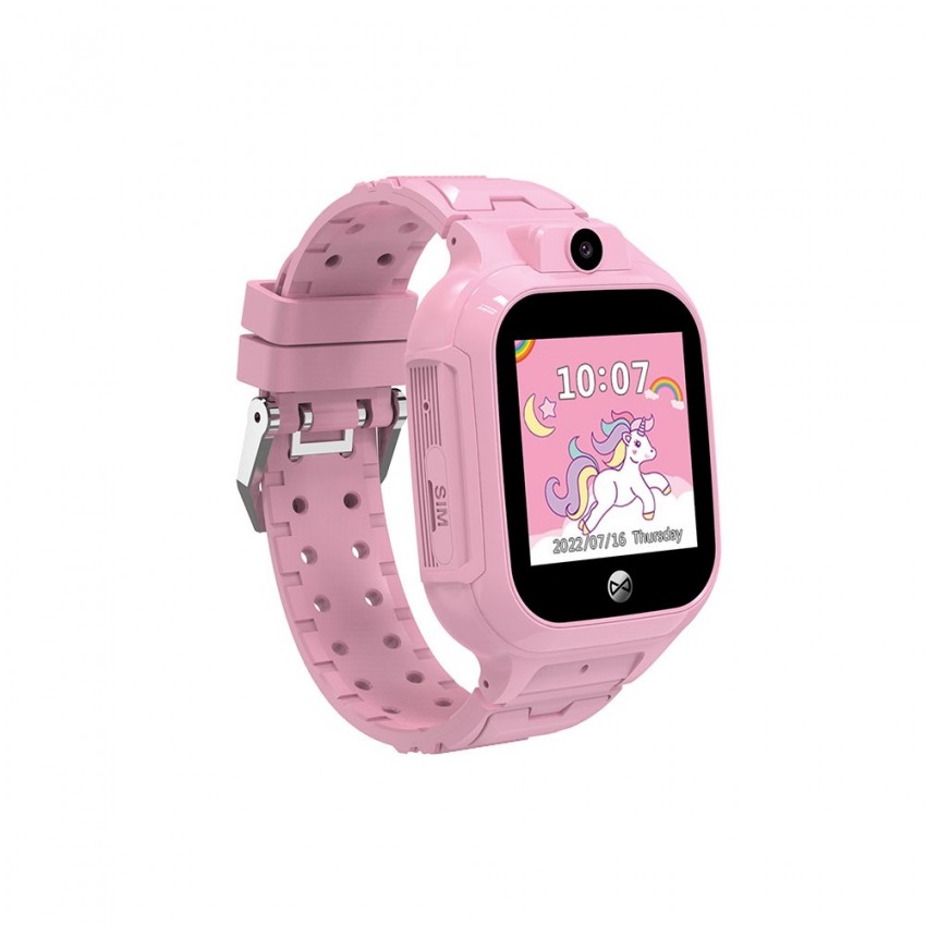 Viedais pulkstenis bērniem Forever Smartwatch GPS WiFi Kids Look Me! 3 KW-320 rozā