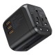 Universāls ceļojumu lādētājs Choetech PD5008 30W USB-C/3xUSB-A melns