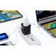 Universāls ceļojumu lādētājs Choetech PD5008 30W USB-C/3xUSB-A melns
