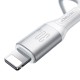 USB kabelis Joyroom S-A28 USB-C to Lightning 30W 1.0m balts
