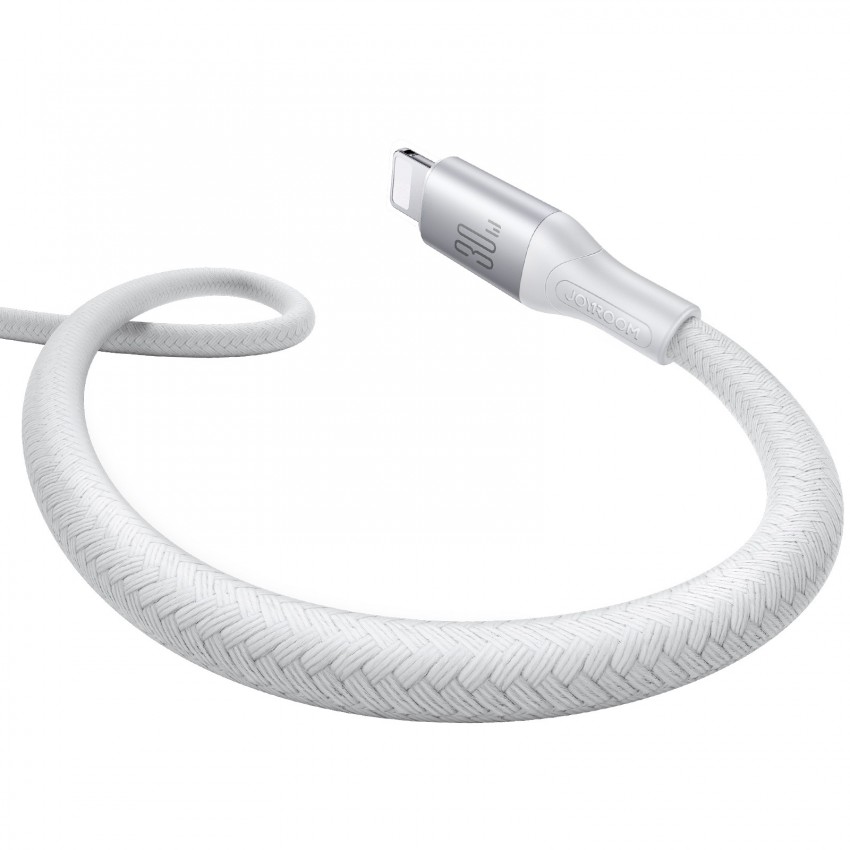 USB kabelis Joyroom S-A28 USB-C to Lightning 30W 2.0m balts