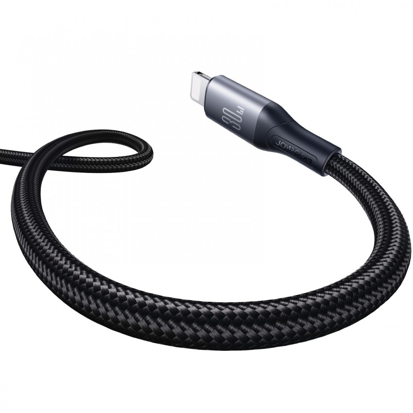 USB kabelis Joyroom S-A28 USB-C to Lightning 30W 2.0m melns