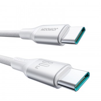 USB kabelis Joyroom S-A28 USB-C to USB-C 60W 1.0m balts