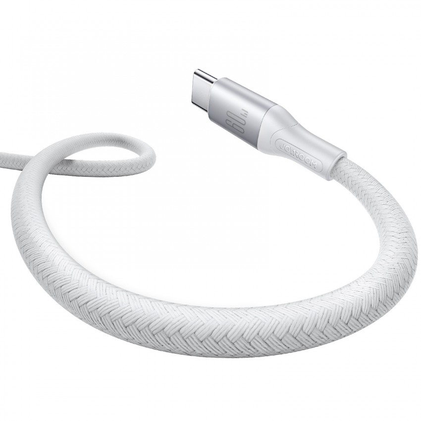 USB kabelis Joyroom S-A28 USB-C to USB-C 60W 1.0m balts