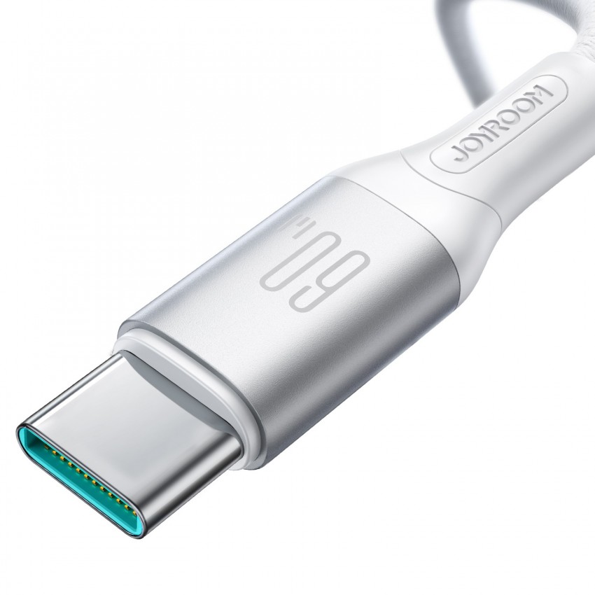 USB kabelis Joyroom S-A28 USB-C to USB-C 60W 2.0m balts