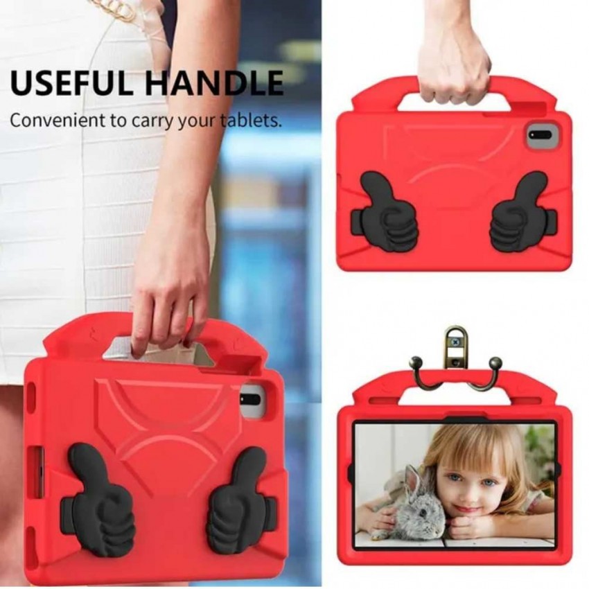 Maciņš Shockproof Kids Lenovo Tab M10 Plus 3rd Gen TB125FU/TB128FU/TB128XU 10.6 sarkans