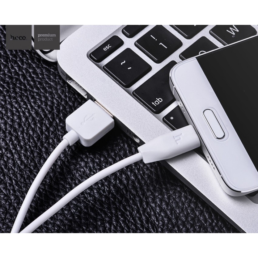 USB kabelis Hoco X1 Lightning 1.0m balts