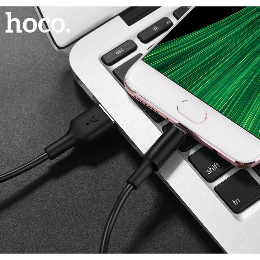 USB kabelis Hoco X25 microUSB 1.0m melns