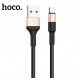 USB kabelis Hoco X26 microUSB 1.0m melns-zelts