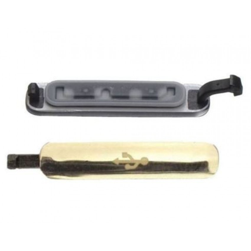 Charging connector cover Samsung G900F S5 gold
