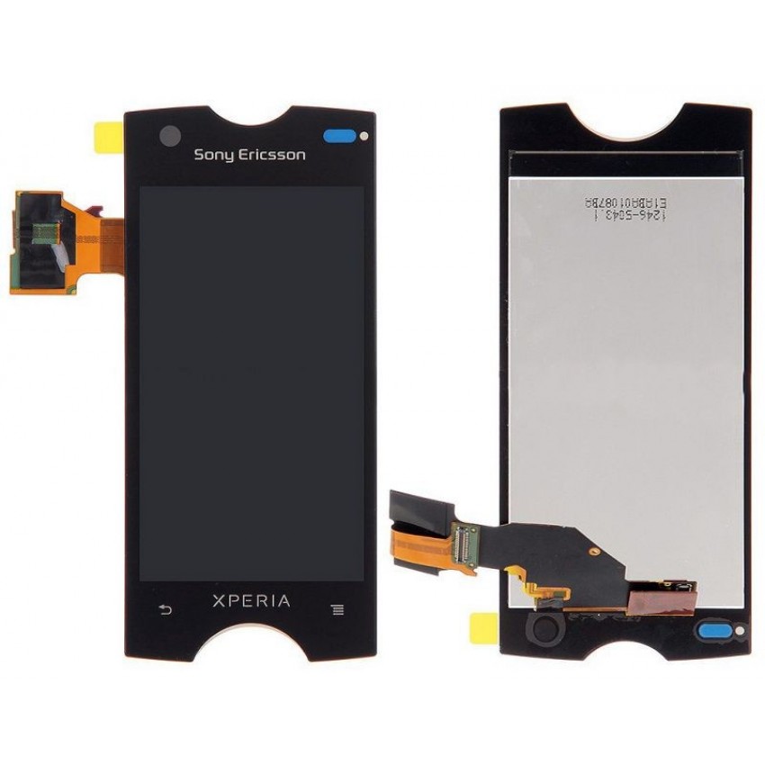 LCD displeja ekrāns Sony ST18 Xperia Ray ar skārienekrānu melns ORG