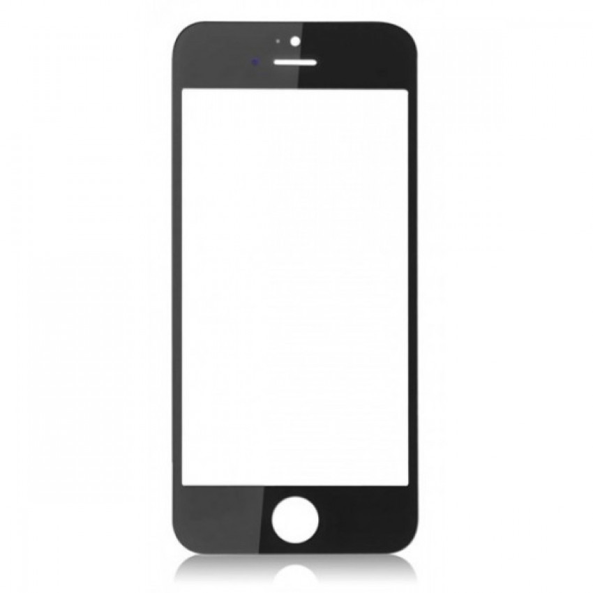 LCD ekrāna stikls Apple iPhone 5G ar rāmi un OCA melnu ORG
