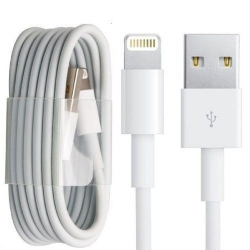 USB kabelis iPhone 5/6/7/8/X/11 "lightning" (1M) (MD818ZM/A) balts HQ