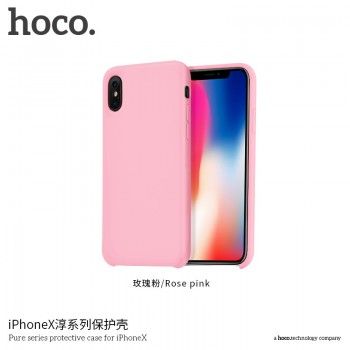 Case "Hoco Pure Series" for iPhone X rose pink