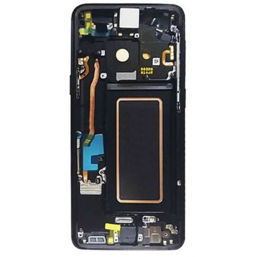 Ekranas Samsung G960F S9 su lietimui jautriu stikliuku ir rėmeliu Midnight Black originalus (service pack) Ekranas Samsung G960F S9 su lietimui jautriu stikliuku ir rėmeliu Midnight Black originalus (service pack)