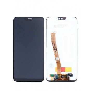 Ekranas Huawei P20 Lite su lietimui jautriu stikliuku Black ORG
