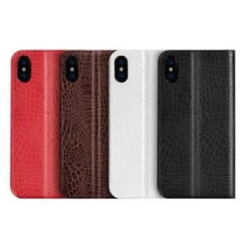 Case leather "Hoco Orden Series" for iPhone X/XS white