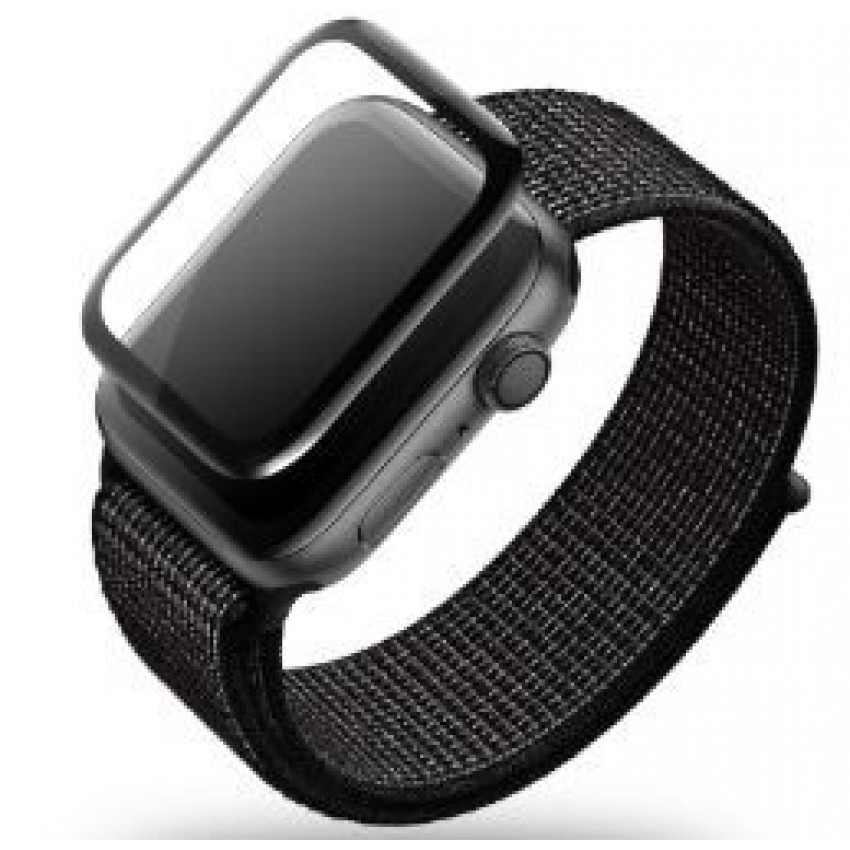 Ekrāna aizsargstikls 5D Full Glue Apple Watch 38 mm izliekts beztaras