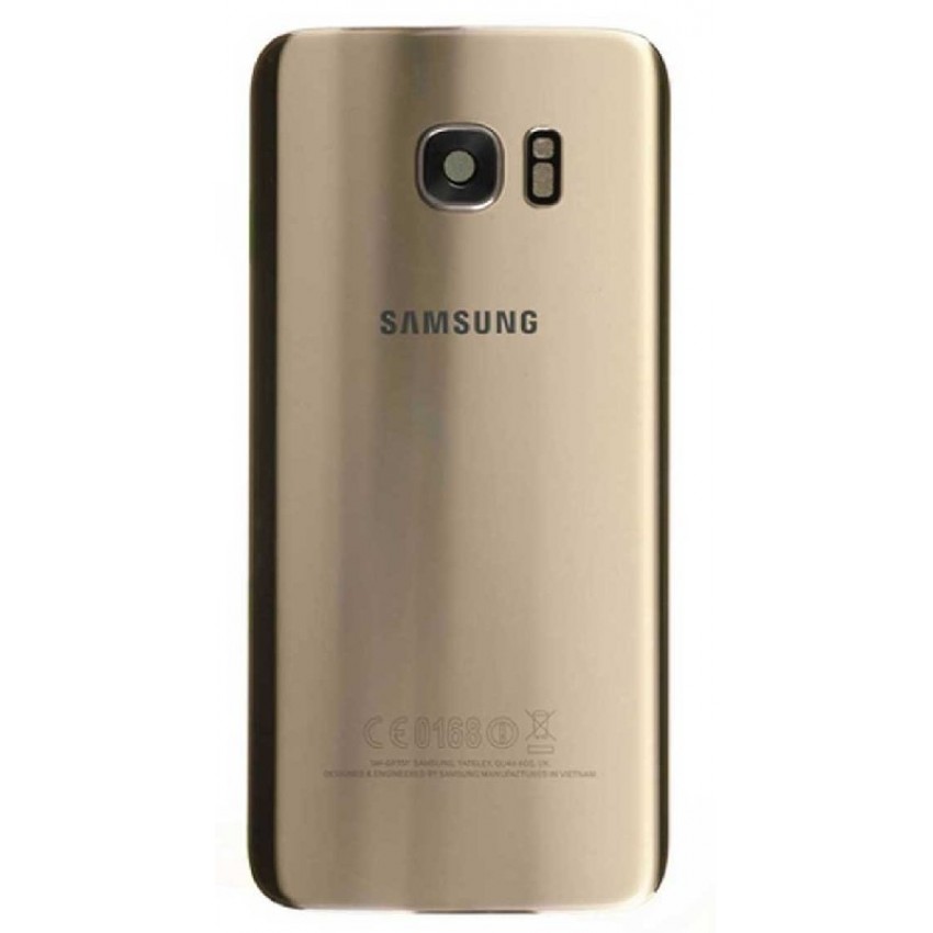 Back cover for Samsung G935F S7 Edge gold Platinum original (used Grade B) Back cover for Samsung G935F S7 Edge gold Platinum original (used Grade B)