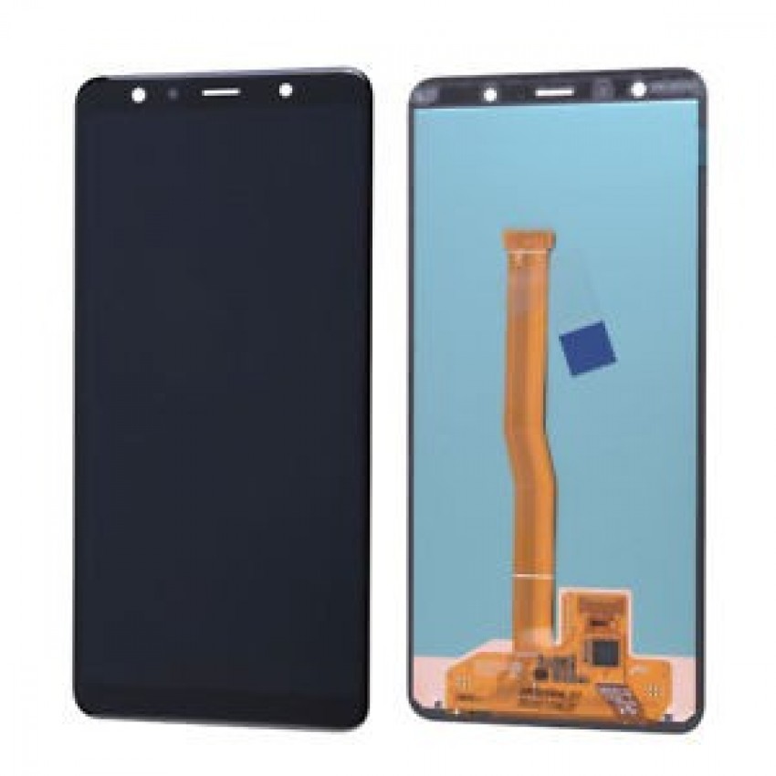 LCD screen Samsung A750 A7 2018 with touch screen Black original (service pack)