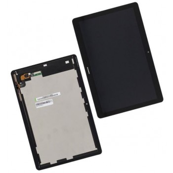 LCD displeja ekrāns Huawei MediaPad T3 10 ar skārienekrānu melns (bez logotipa) HQ