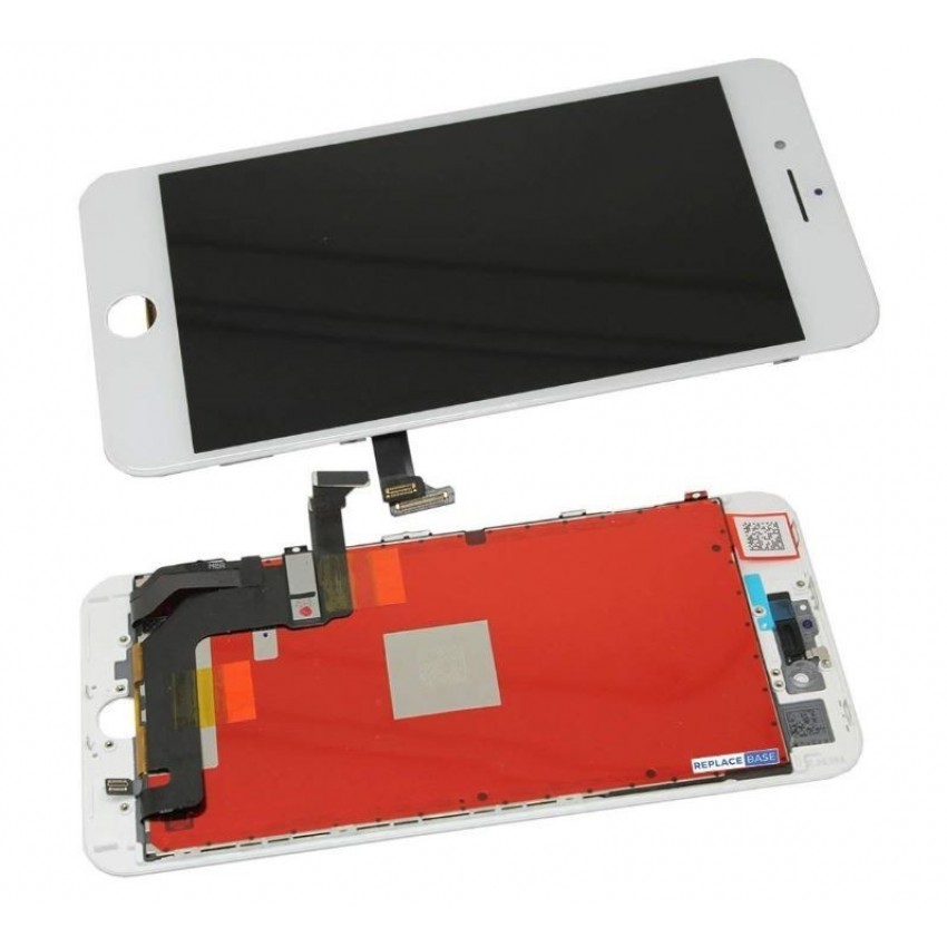 LCD displeja ekrāns iPhone 8 Plus ar skārienekrānu, balts Premium