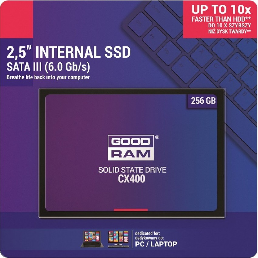 Жесткий диск SSD GOODRAM CX400 256GB (6.0Gb / s) SATAlll 2,5