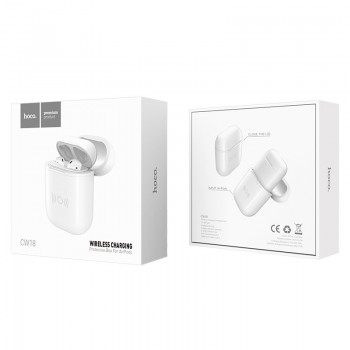 Wireless charging station HOCO CW18 Airpods white