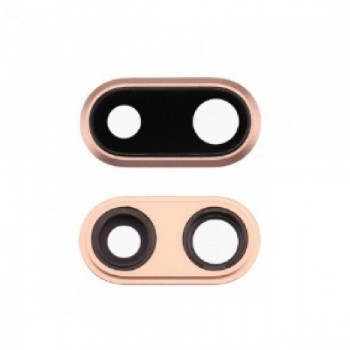 iPhone 8 Plus lens for camera with frame gold ORG